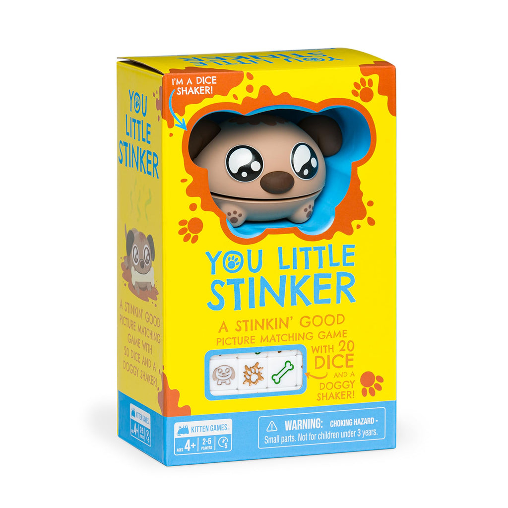 You Little Stinker by Exploding Kittens - 2-5 Players - Ages 4+ - 5 Minutes to Play - Matching Game with Dice and Shaker - Kid Friendly Dice Game Family Game Night Engaging Kids Game
