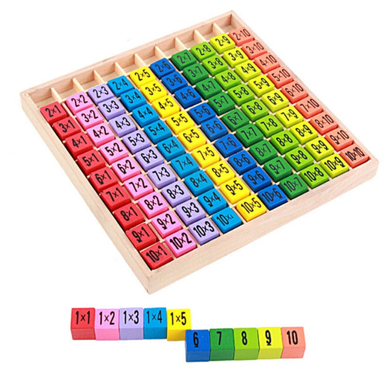 Wooden Multiplication Table Educational Toy for Kids