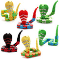 SUKIPIN Snake Toys for Kids Wacky Tracks Snake Fidget Toy for Toddlers Transformable Snake Toys for Kids Party Favors Stocking Stuffers Easter Baskets (Snake 6 Pack)