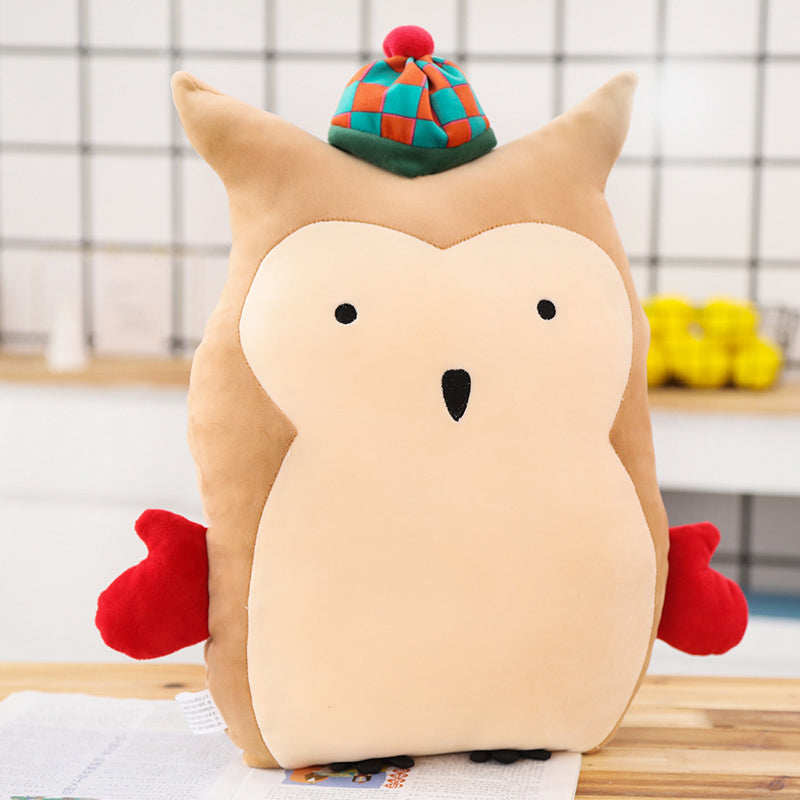 Cartoon Deer and Penguin Plush Toys for Kids