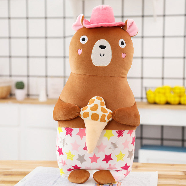 Cartoon Deer and Penguin Plush Toys for Kids