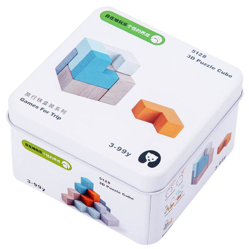 Wooden Educational Toys for Kids - 3D Puzzle Blocks