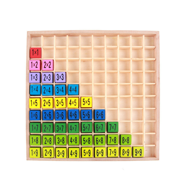 Wooden Multiplication Table Educational Toy for Kids