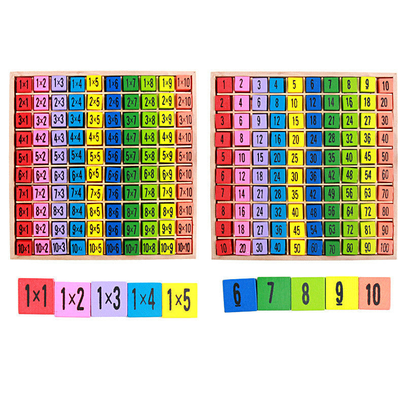 Wooden Multiplication Table Educational Toy for Kids